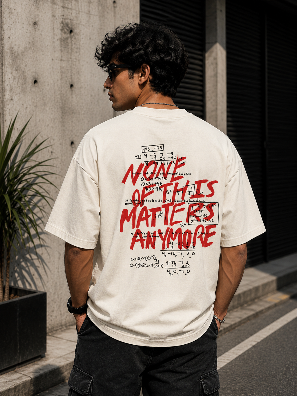 Math Is Overrated | Premium Oversized T-Shirt – Off White