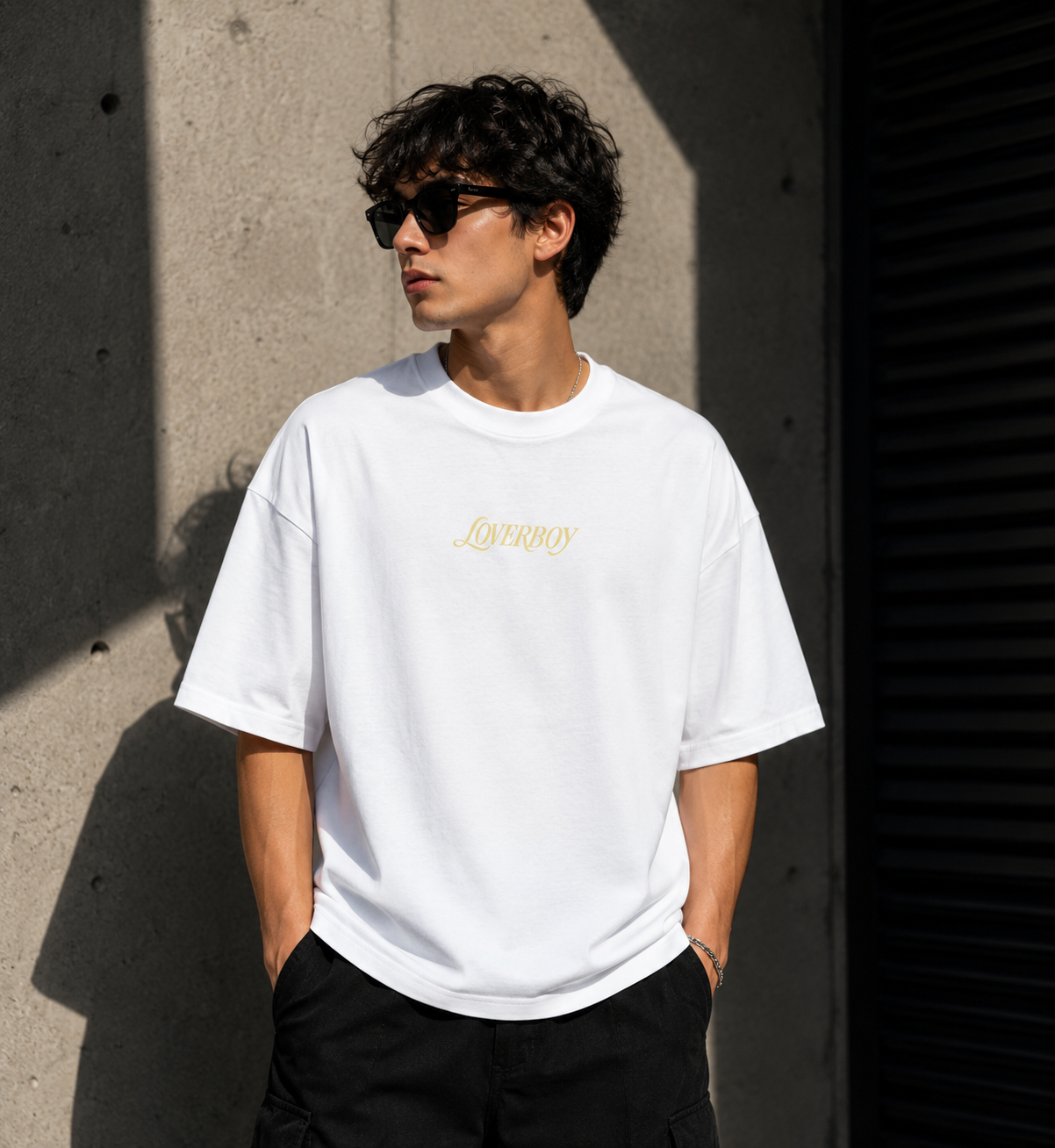 Loverboy | Premium Oversized T-Shirt – White