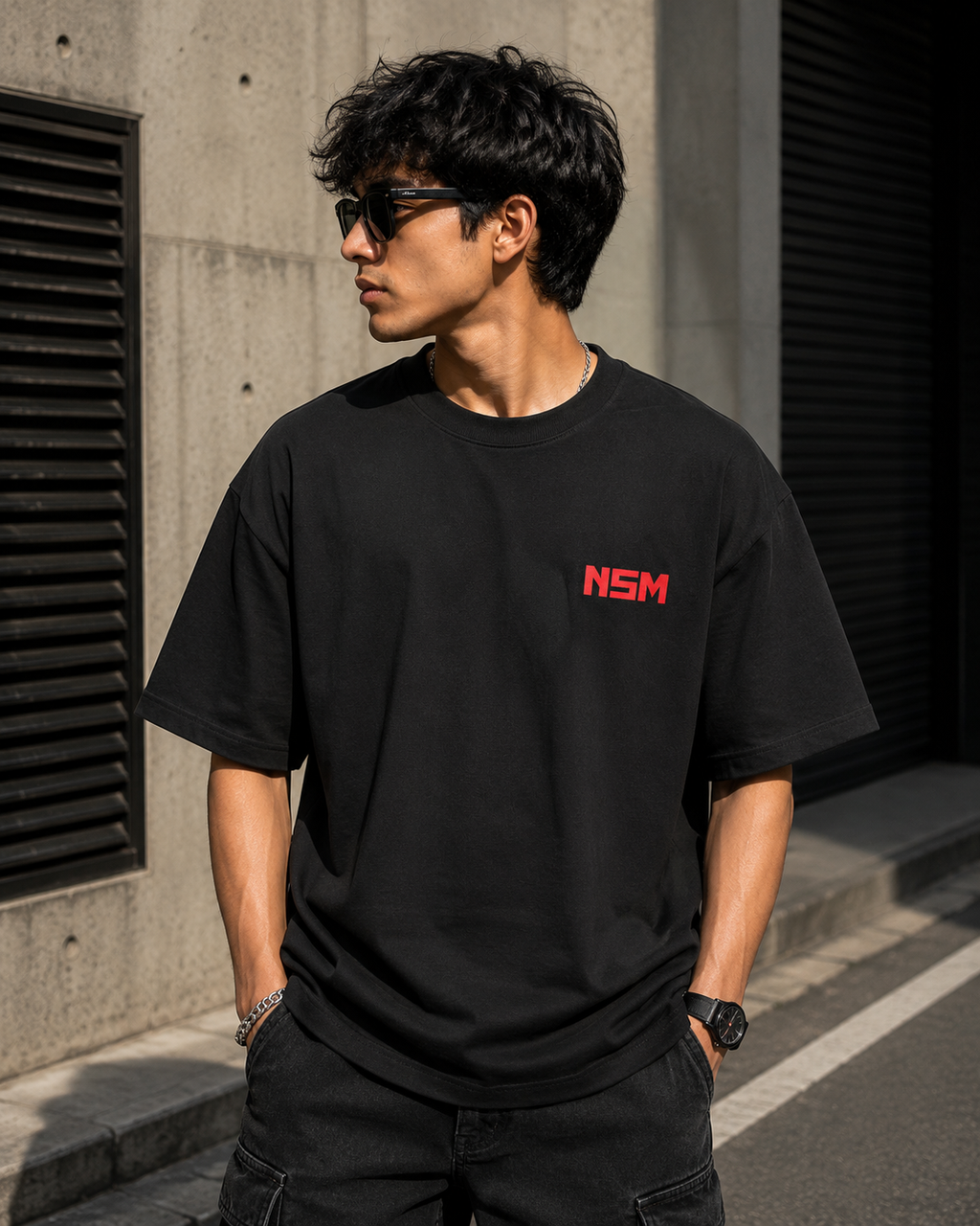 Never Stop Making. | Premium Oversized T-Shirt – Black